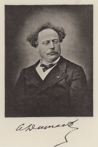 Alexandre Dumas the Younger, Fransız romancı (s/b fotoğraf) by (after) French Photographer