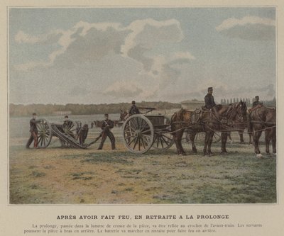 Ateş Ettikten Sonra Uzatmak İçin Geri Çekilme (renkli fotoğraf) by (after) French Photographer