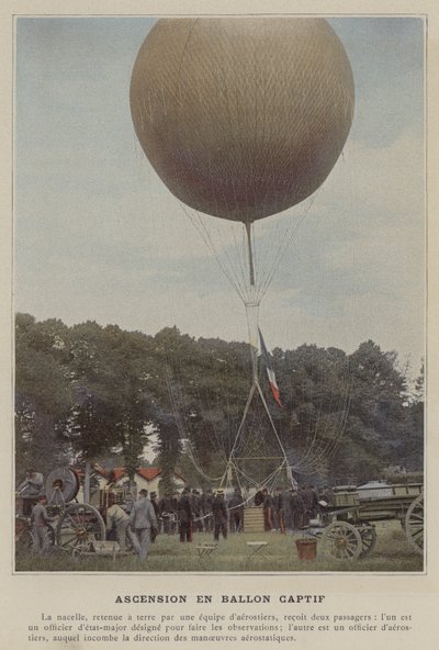 Esir Balon Yükselişi (renkli fotoğraf) by (after) French Photographer
