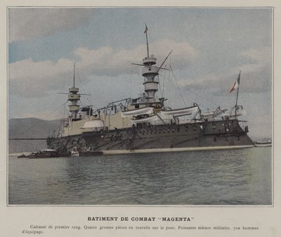 Batiment de Combat "Macenta" (renkli fotoğraf) by (after) French Photographer