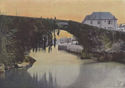 Betharram, Le Pont (renkli fotoğraf) by (after) French Photographer