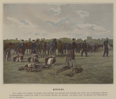 Bivouac (renkli fotoğraf) by (after) French Photographer