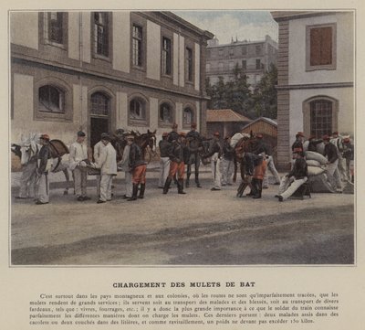Bat Katır Yükleme (renkli fotoğraf) by (after) French Photographer