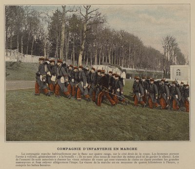 Yürüyen Piyade Bölüğü (renkli fotoğraf) by (after) French Photographer