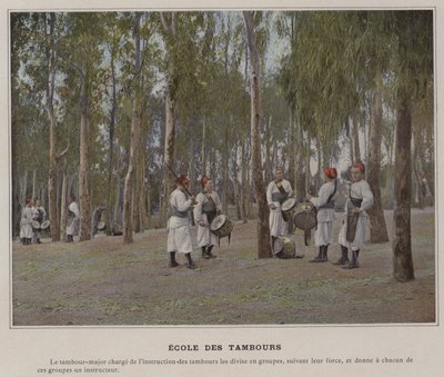 Davul Okulu (renkli fotoğraf) by (after) French Photographer