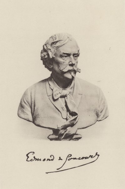 Edmond de Goncourt, Fransız romancı (s/b fotoğraf) by (after) French Photographer