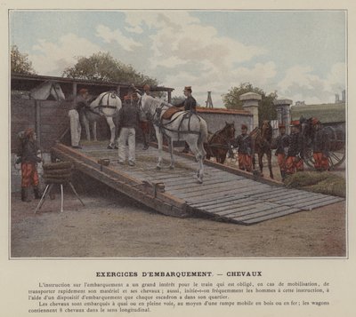 Yatılı Alıştırmalar, Atlar (renkli fotoğraf) by (after) French Photographer