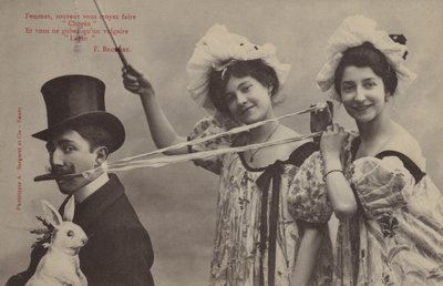 Kadınlar, genellikle "Chopin" yaptığınızı düşünürsünüz ve sadece kaba bir "Tavşan" yutarsınız (s/b fotoğraf) by (after) French Photographer