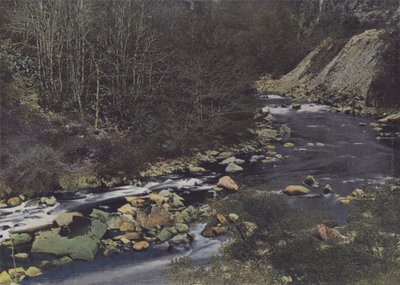 Laval de Cere yakınlarındaki Gorges de la Cere (renkli fotoğraf) by (after) French Photographer