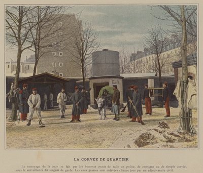 La Corvee de Quartier (renkli fotoğraf) by (after) French Photographer