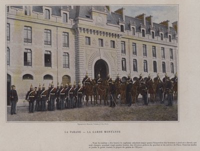 Geçit Töreni, Yükselen Muhafız (renkli fotoğraf) by (after) French Photographer