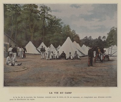 Kamp Hayatı (renkli fotoğraf) by (after) French Photographer