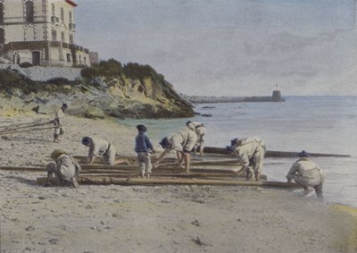 Anlaşmaların parlatılması (renkli fotoğraf) by (after) French Photographer