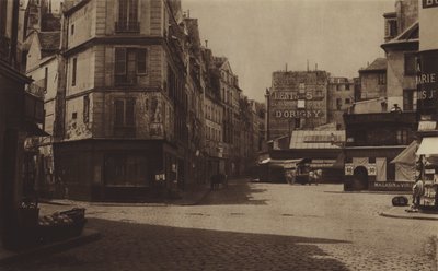 Şu anda Saint-Germain bulvarı olan Carrefour Gozlin, Abbaye hapishanesinin yeriydi (s/b fotoğraf) by (after) French Photographer
