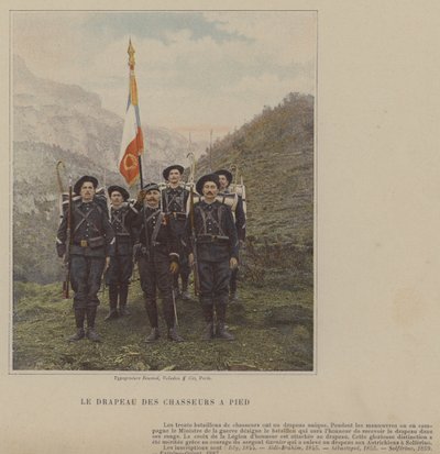 Yaya Avcıların Bayrağı (renkli fotoğraf) by (after) French Photographer