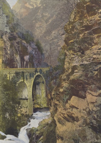 Hourat Köprüsü (renkli fotoğraf) by (after) French Photographer