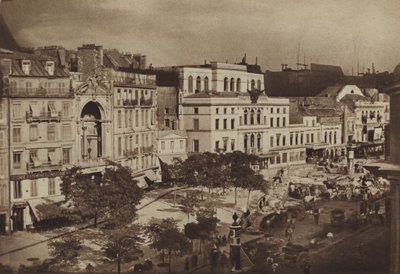 "Boulevard du Crime" tiyatroları (s/b fotoğraf) by (after) French Photographer