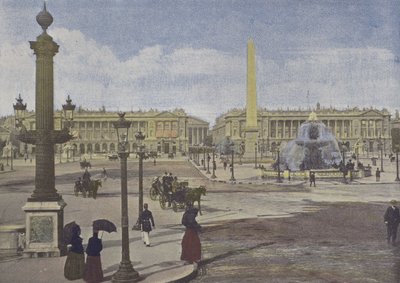 Paris, Place de la Concorde (renkli fotoğraf) by (after) French Photographer