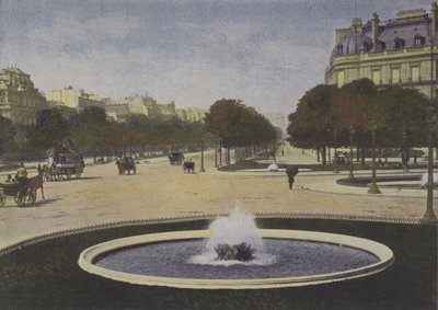 Paris, Rond-Point des Champs-Elysees (renkli fotoğraf) by (after) French Photographer