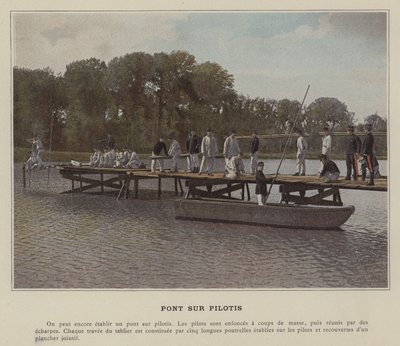 Su üstü köprüsü (renkli fotoğraf) by (after) French Photographer
