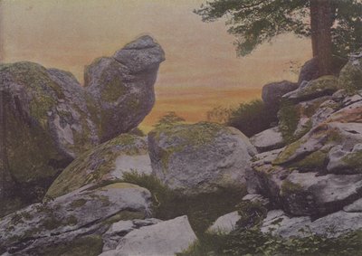 Mont Ussy Kayaları (renkli fotoğraf) by (after) French Photographer