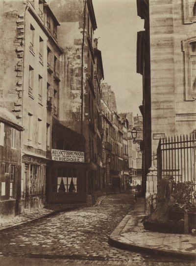 1865 yılında Rue Saint-Christophe, rue de la Cite