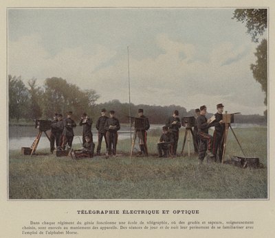 Elektrik ve Optik Telgraf (renkli fotoğraf) by (after) French Photographer