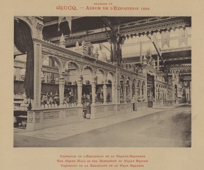Büyük Britanya Sergisinin Büyük Salonu (s/b fotoğraf) by (after) French Photographer