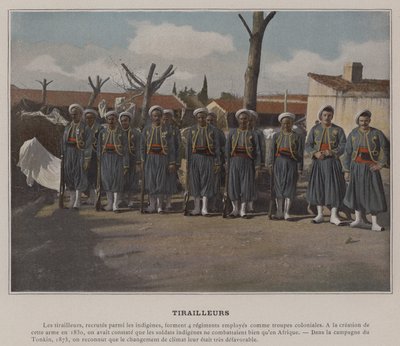Tirailleurs (renkli fotoğraf) by (after) French Photographer