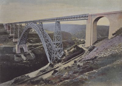 Viaduc de Garabit (renkli fotoğraf) by (after) French Photographer