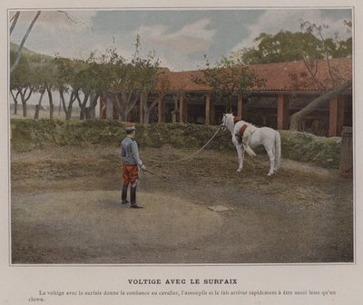 Surcingle ile atlama (renkli fotoğraf) by (after) French Photographer