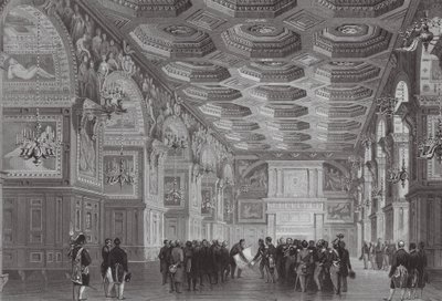 Fontainebleau Sarayı (gravür) by (after) French School