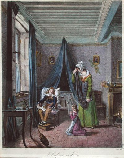 Hasta Çocuk, c.1820 (renkli taş) by (after) Genot