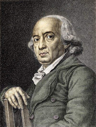 Johann Gottfried von Herder'in Portresi Alman şair ve filozof - Alman yazar ve filozof Johann Gottfried Herder'in Portresi (1744-1803) - Gravür Özel koleksiyon by (after) German School