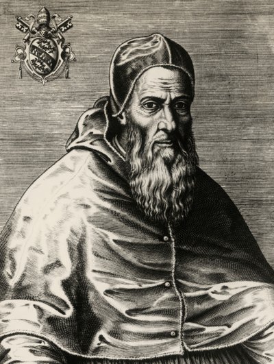 Giovanni Maria Ciocchi del Monte (Monte San Savino) doğumlu Julius III'ün portresi by (after) Italian School