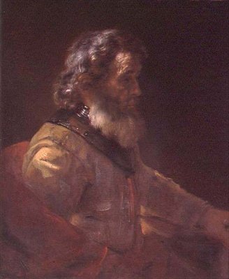 Eski Bir Savaşçı (tuval üzerine yağlı boya) by (follower of) Rembrandt Harmensz. van Rijn