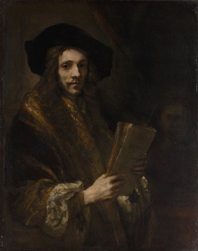 Bir Adamın Portresi ("Müzayedeci"), c.1658-62 (tuval üzerine yağlı boya) by (follower of) Rembrandt Harmensz. van Rijn