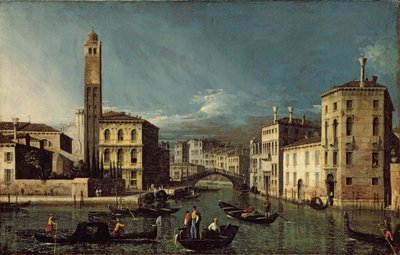 Kanal Sahnesi, Venedik by Giovanni Antonio Canal
