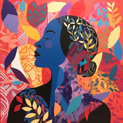 Satılık duvar dekorasyonu için Henri Matisse tarzı kolaj sanatı, kanvas sanat baskıları by F. Abderrahim
