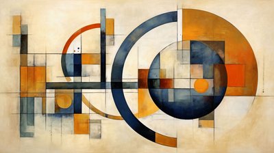 Matematik  Geometri soyut resim şekilleri, online özel kanvas baskılar by F. Abderrahim