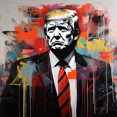 Donald trump grafiti  sokak sanatı çizimi, online, poster baskıları kalite by F. Abderrahim