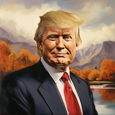 Donald Trump tablosu, Başkan portreleri, duvar sanatı dekoru  kanvas baskılar by F. Abderrahim