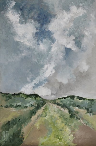 Yeşillikler içindeki yol by M. Vet
