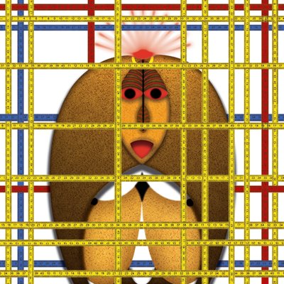 Animal Rationale (I) - Hommage Piet Mondrian by Alexander Eibach