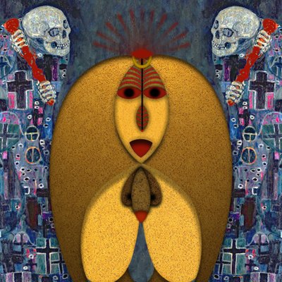 Anima Dannata (V) - Hommage Gustav Klimt by Alexander Eibach