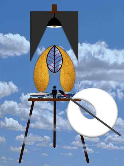 Die Malkunst (III) by Alexander Eibach