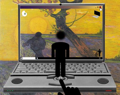 Dünya ve yeryüzünün buluşması (seriden: Pencereler) by Alexander Eibach