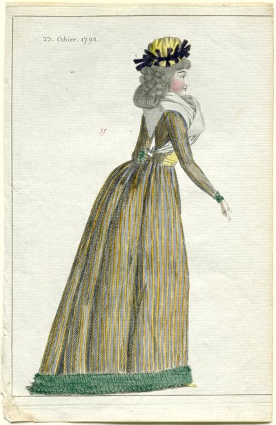 Moda Haberleri Moda ve Lezzet Dergisi, 10 Ekim 1792, 23. defter, pl. 1 by A.B. Duhamel (possibly)