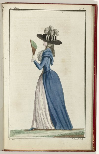 Kabine des Modları veya Yeni Modlar, 15 Ağustos 1786, pl. ben by A.B. Duhamel