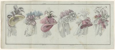 Magasin des Modes Nouvelles Françaises et Anglaises, 20 Temmuz 1787, 25. defter, 2. yıl, tek pl. by A.B. Duhamel